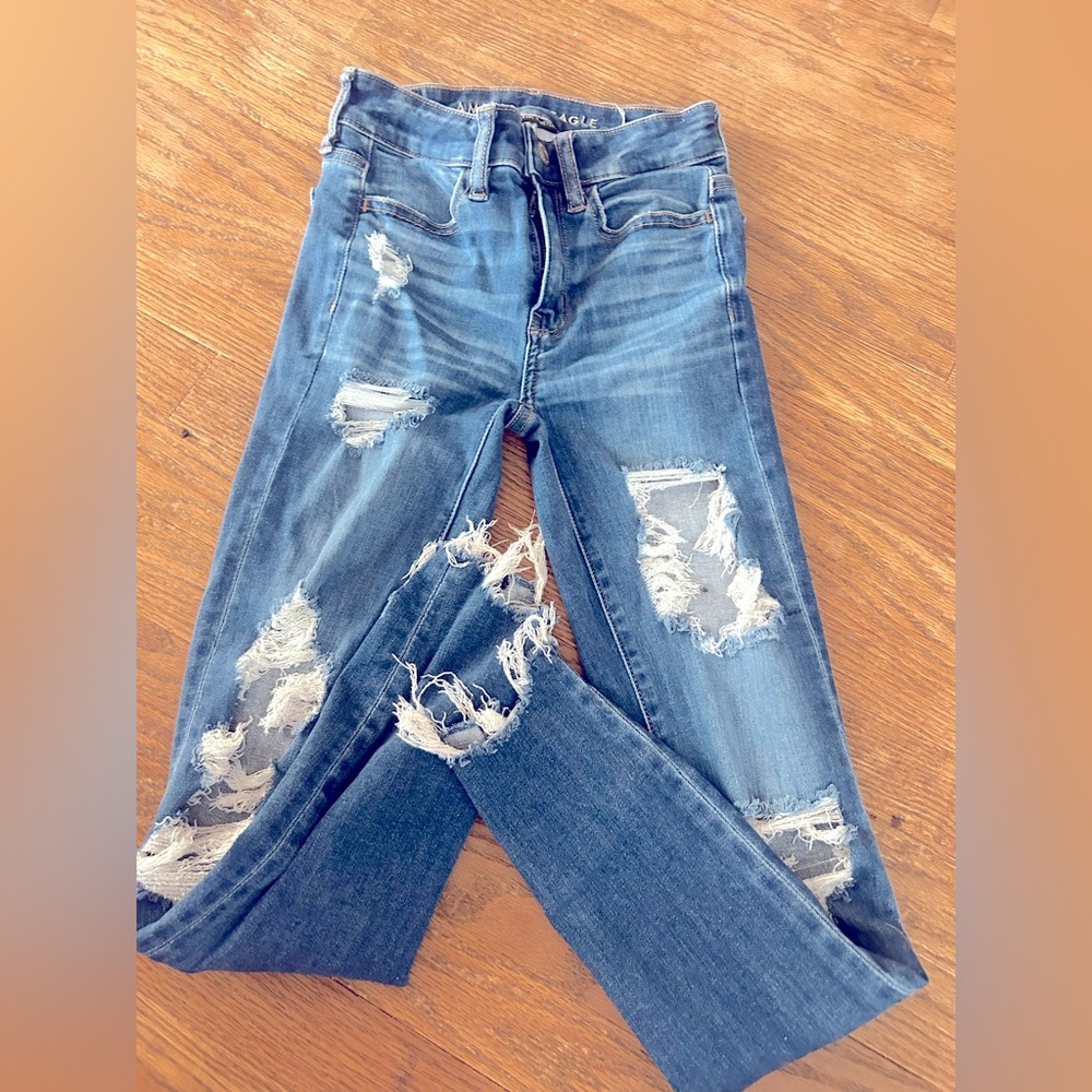 Rippped skinny jeans, for teens girls